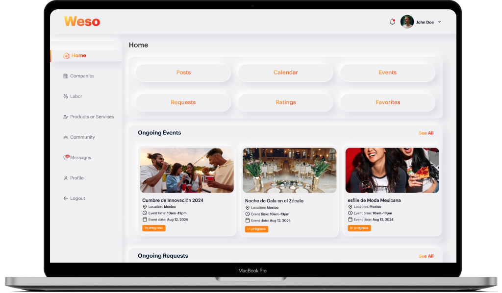 Weso Web Application